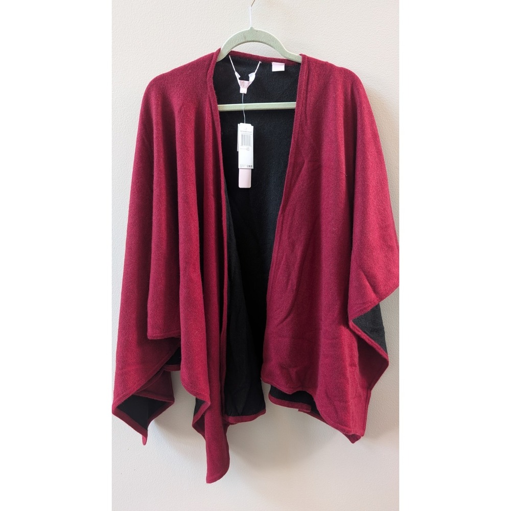 The Cashmere Project Reversible Burgundy/Black Top One Size NWT